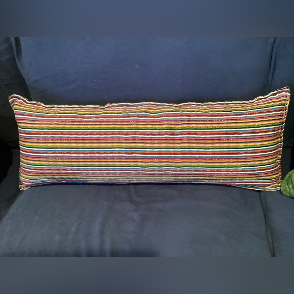 SOLD!Handmade Boho Lumbar Pillow